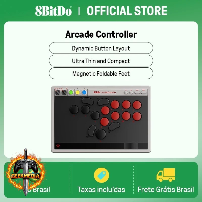 Controle Arcade 8BitDo para Switch e Windows