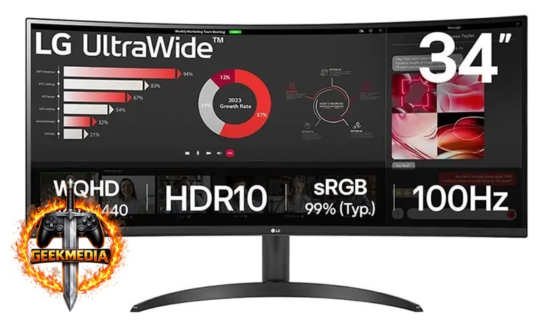 Monitor LG UltraWide 34" 100Hz - 34WR50QK-B