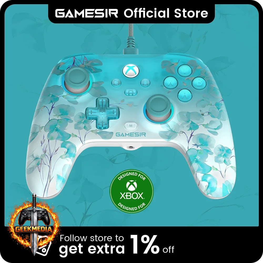 Controle GameSir T7 Pro Floral para Xbox e PC