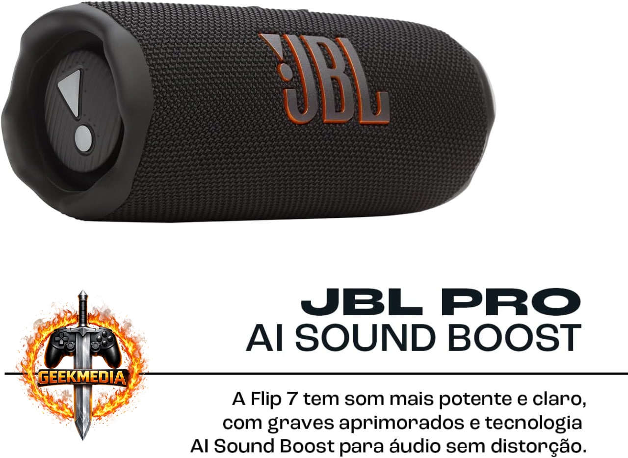 Caixa de Som JBL Flip 7 Bluetooth Portátil
