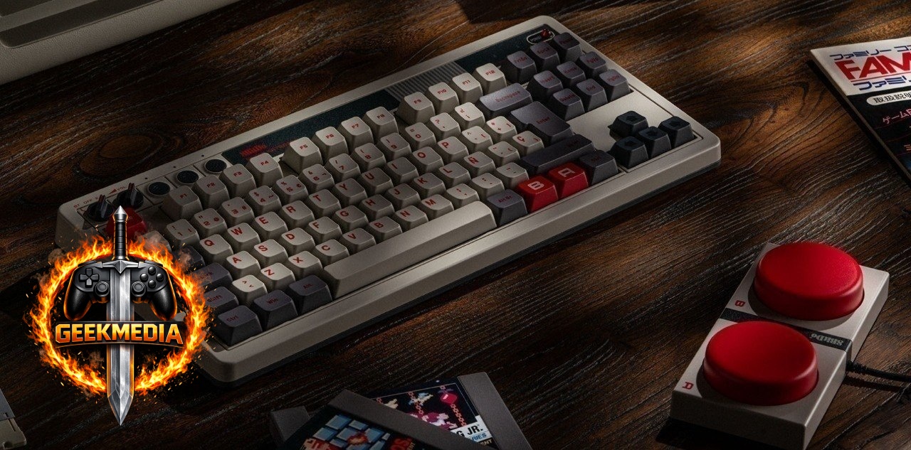 Teclado Mecânico Retrô sem fio 8BitDo 87 teclas