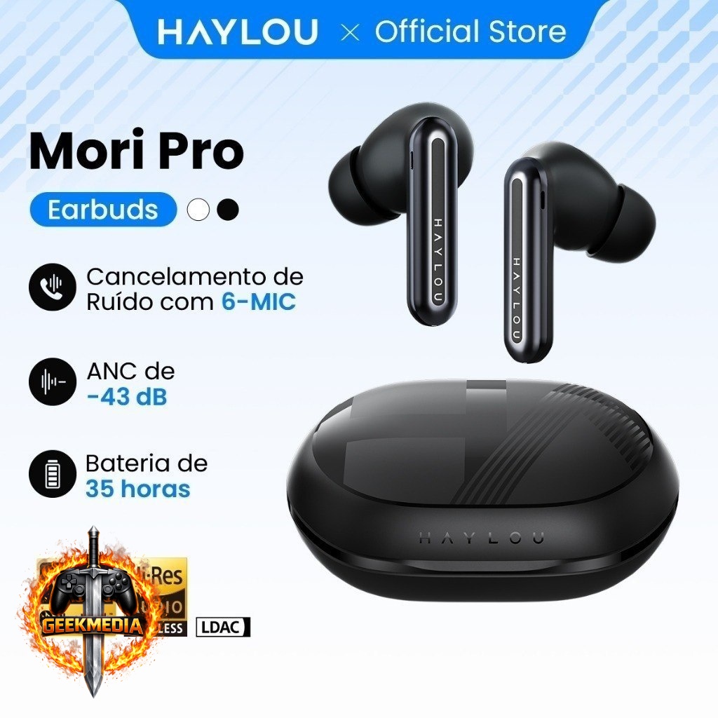 Fone de Ouvido Haylou Mori PRO ANC 43db