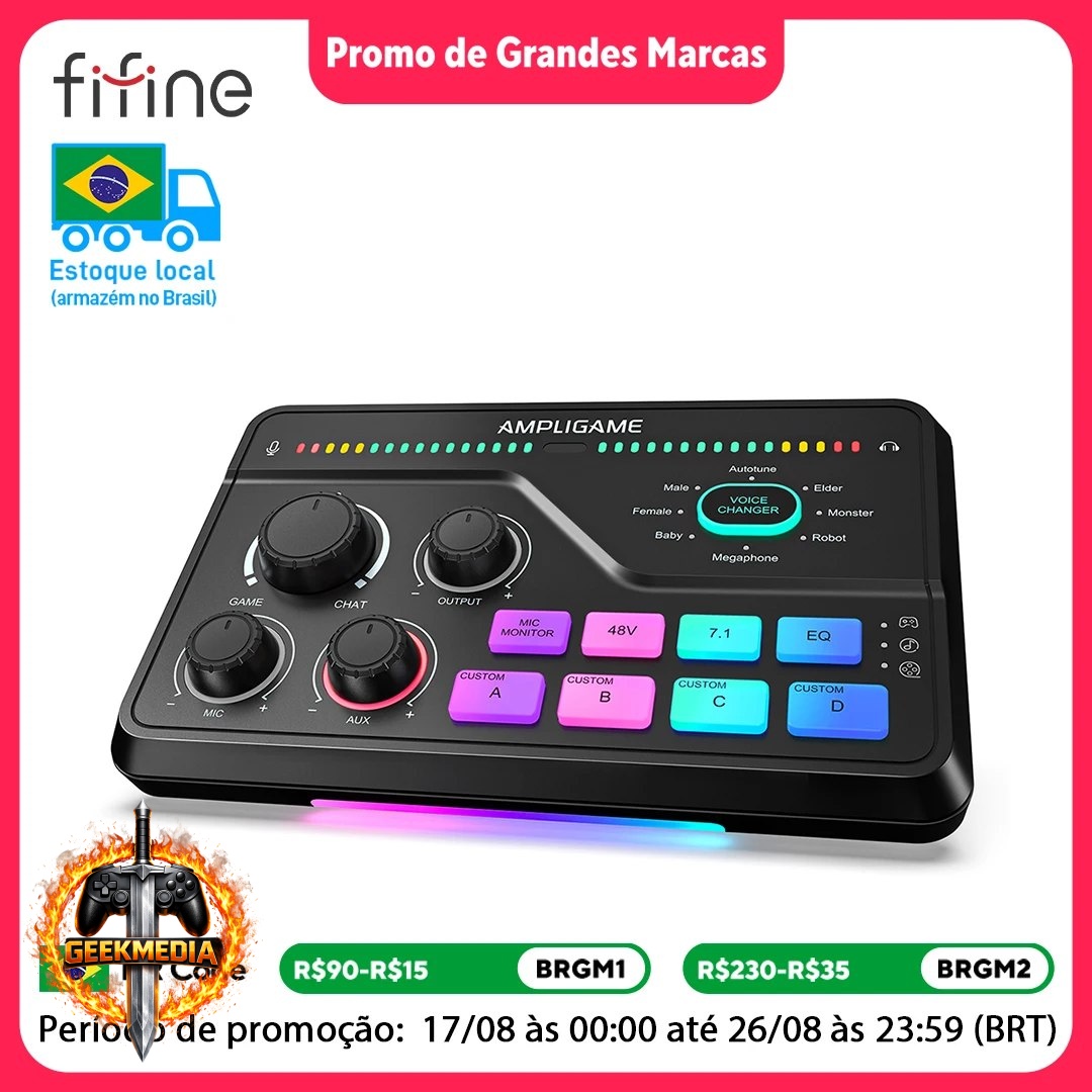 Mixer para jogos FIFINE SC8