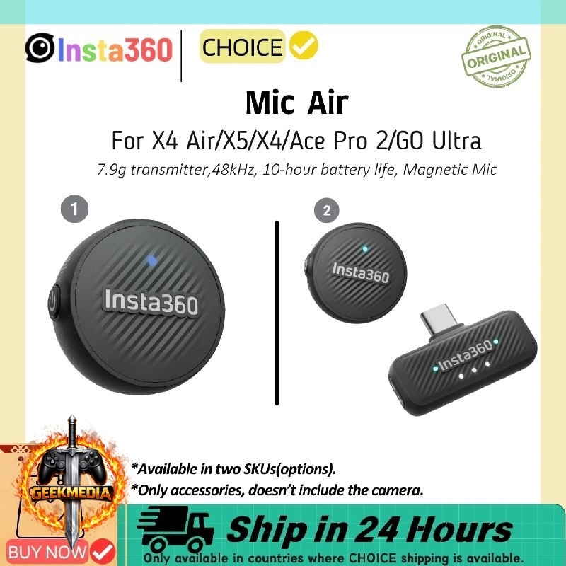 Insta360 Mic Air Microfone Mini Magnético