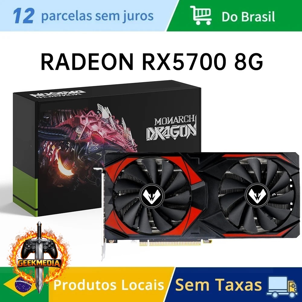 Placa de Vídeo AMD Radeon RX 5700 8GB GDDR6