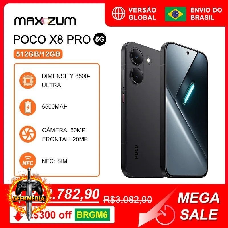Poco X8 PRO 5G, 512GB/12GB, MediaTek Dimensity 8500-Ultra