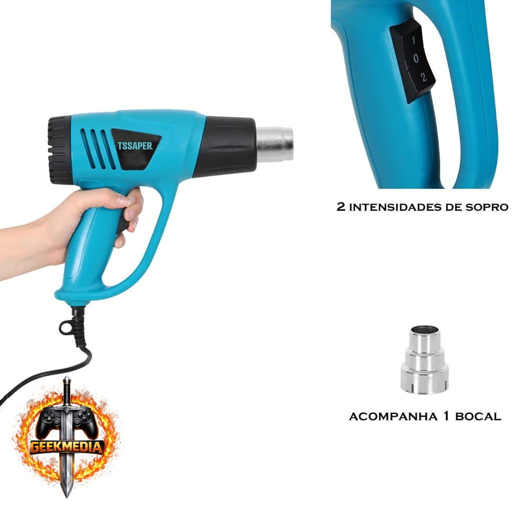 Soprador Térmico Pistola 2000W Tssaper