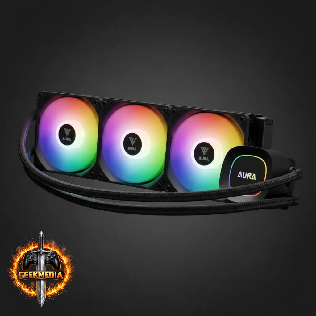 Water Cooler Gamdias Aura GL360 Lite Preto ARGB