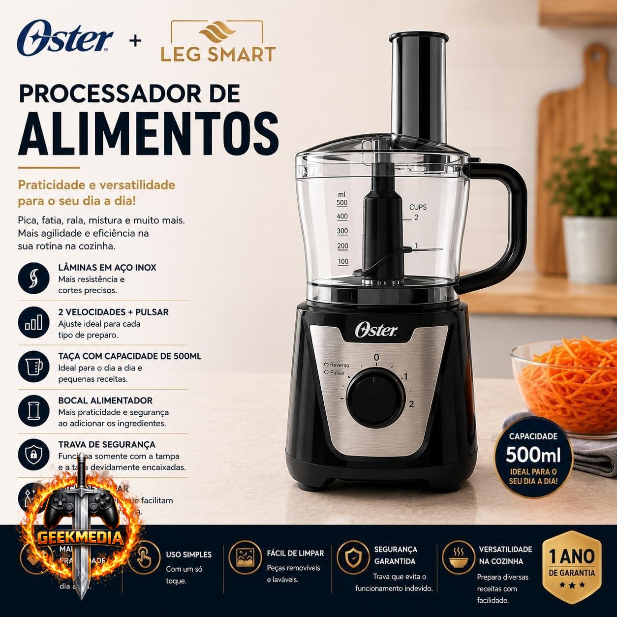 Multiprocessador Oster 3 em 1 OMPR680