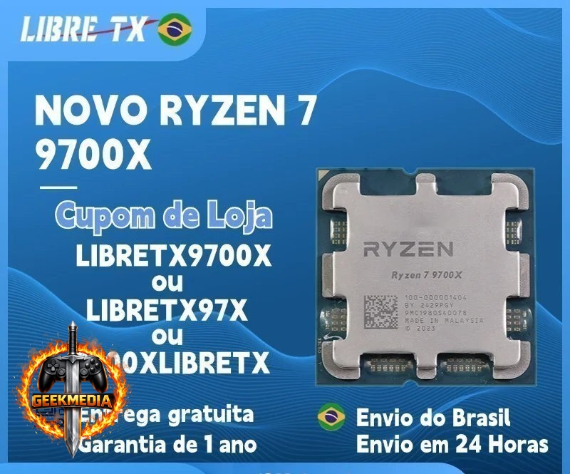 Processador AMD Ryzen 7 9700x