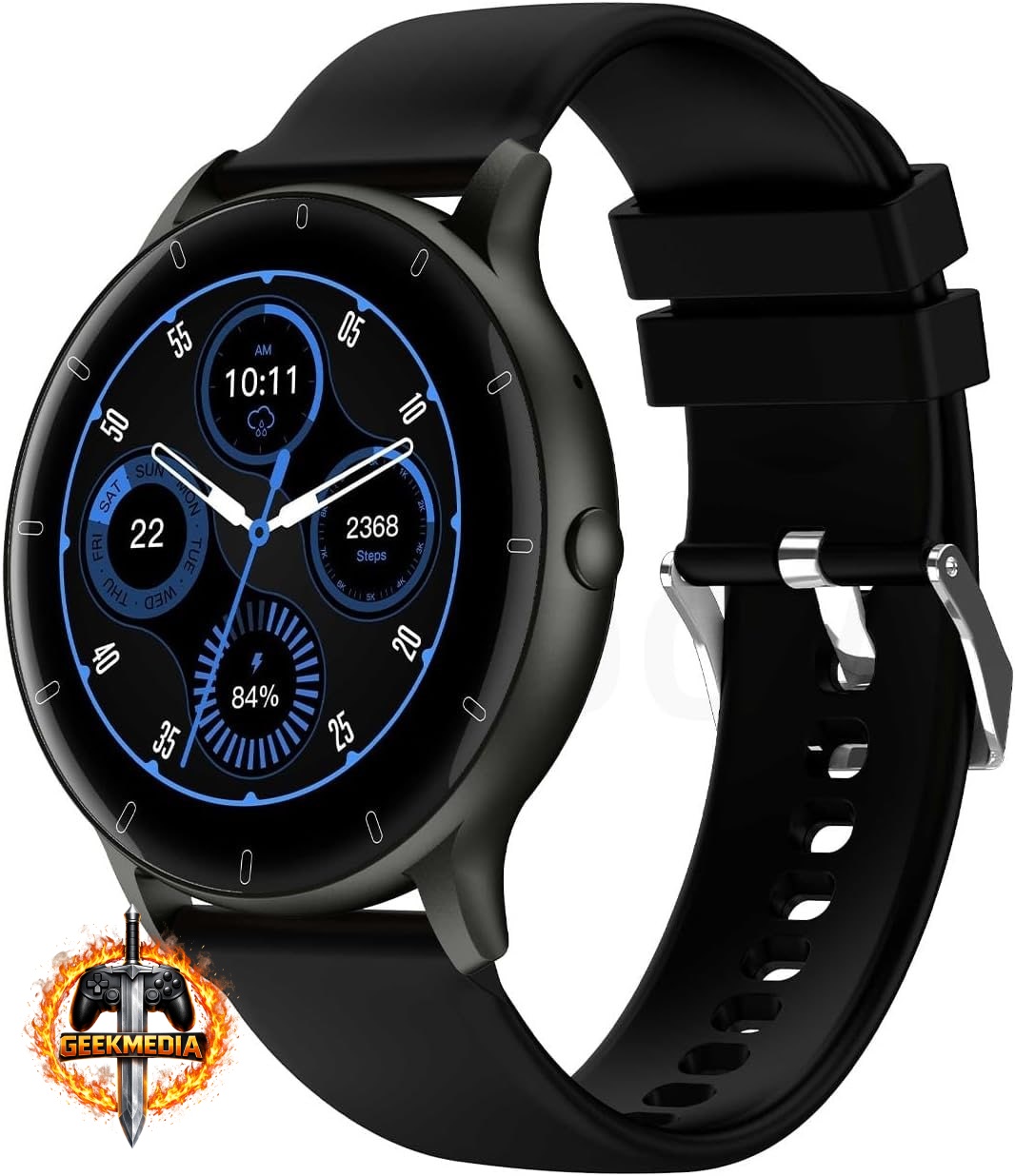 Bettdow Smartwatch 1,28" - IP67 - Chamadas  IA - Preto