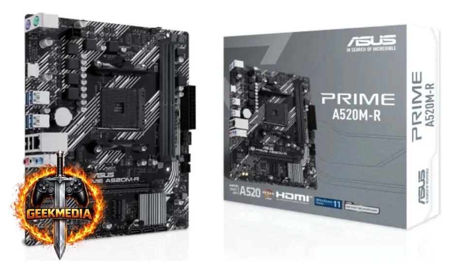 Placa Mãe Asus Prime A520M-R AM4 DDR4
