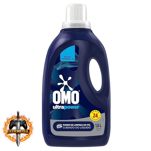 OMO Lava-Roupas Líquido Ultra Power Frasco 1,8L