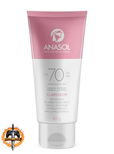 Anasol Protetor Solar Facial FPS 70 Clareador - 60g