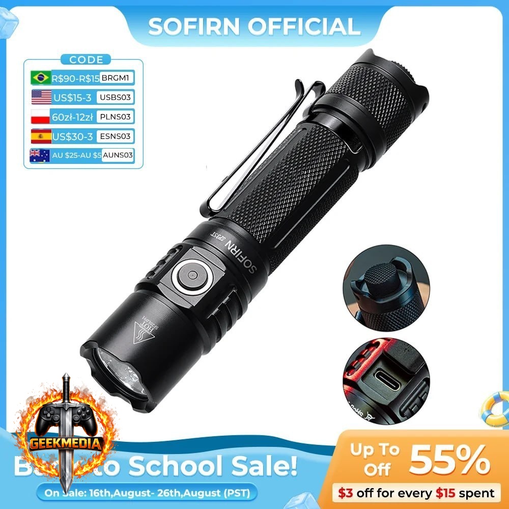Lanterna Tática Sofirn Sp35t 3800lm