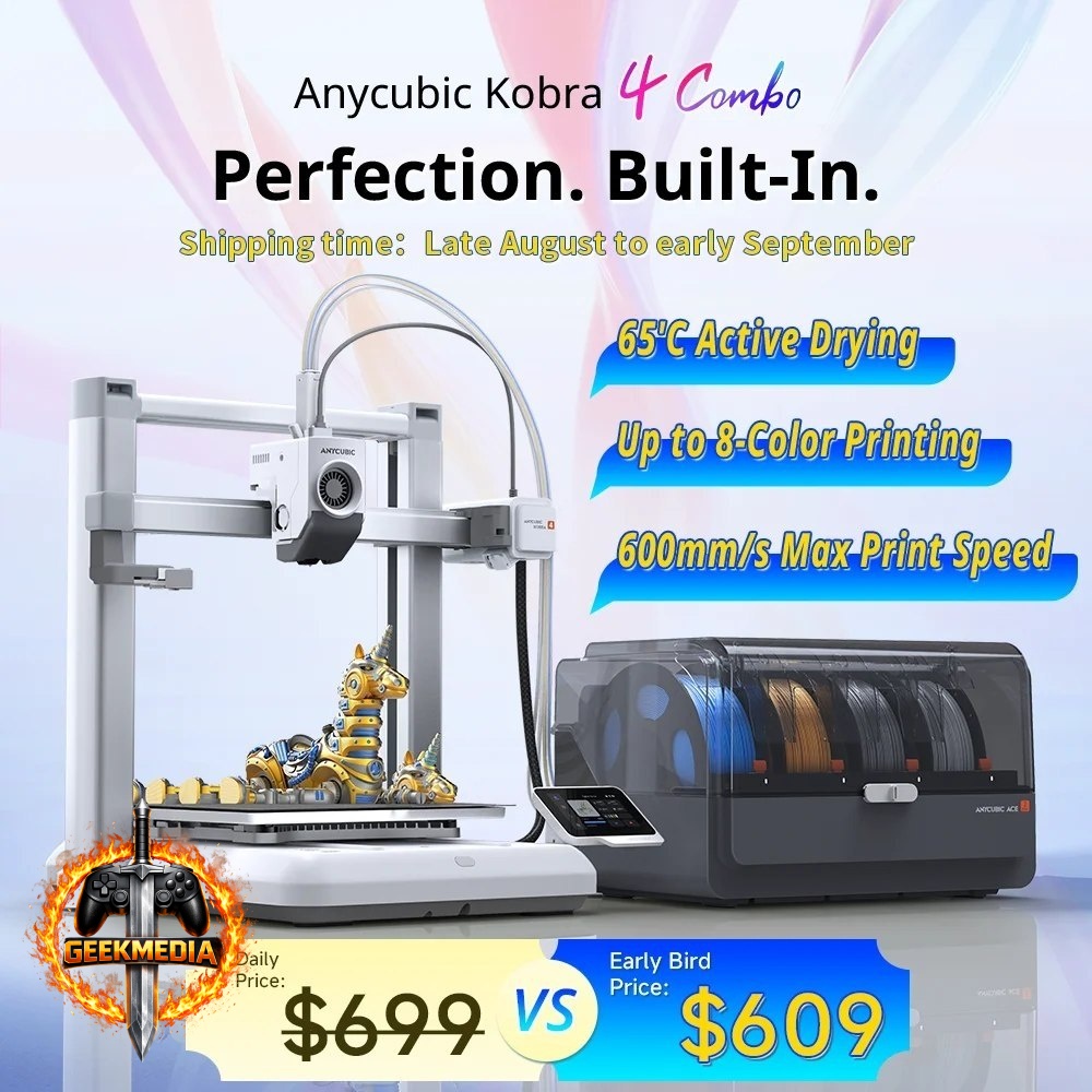 Impressora 3D ANYCUBIC Kobra 4 / Kobra 4 Combo