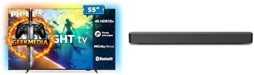 Philips Smart TV 55" 4K Ambilight  Soundbar Bluetooth HDMI