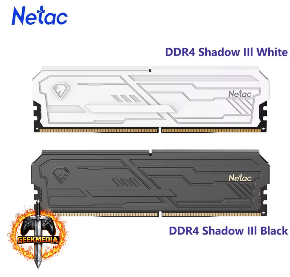 Memória RAM Netac Shadow III DDR4 2x8GB 3200Mhz
