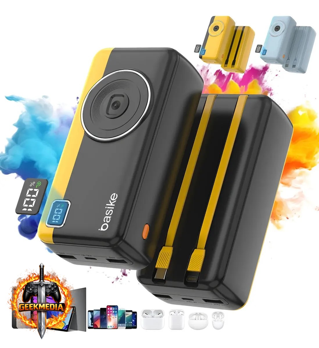 Basike Power Bank 30000mAh - Carga Rápida 22.5W