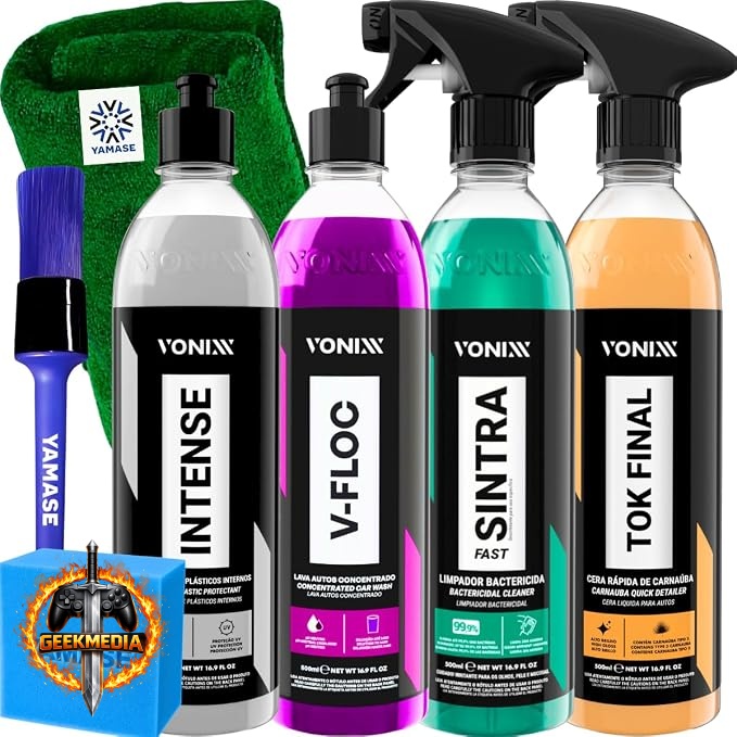 Kit Limpeza Automotiva Completa V-floc Intense Tok