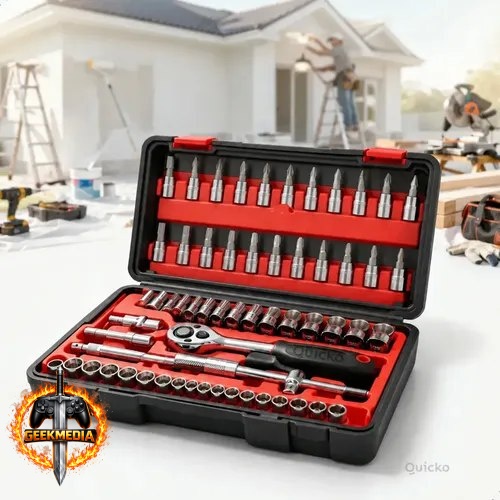 Kit Ferramentas 46 Peças com Maleta - Quicko