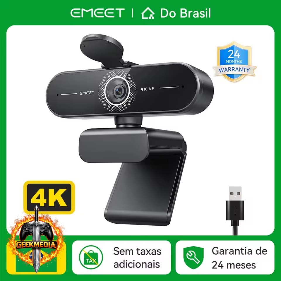 EMEET C60E Webcam 4K 30fps / 1080P 60fps