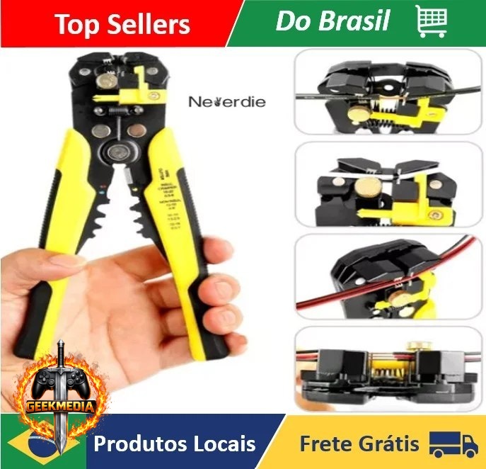 Alicate Automático Decapador Crimpador 5 Em 1