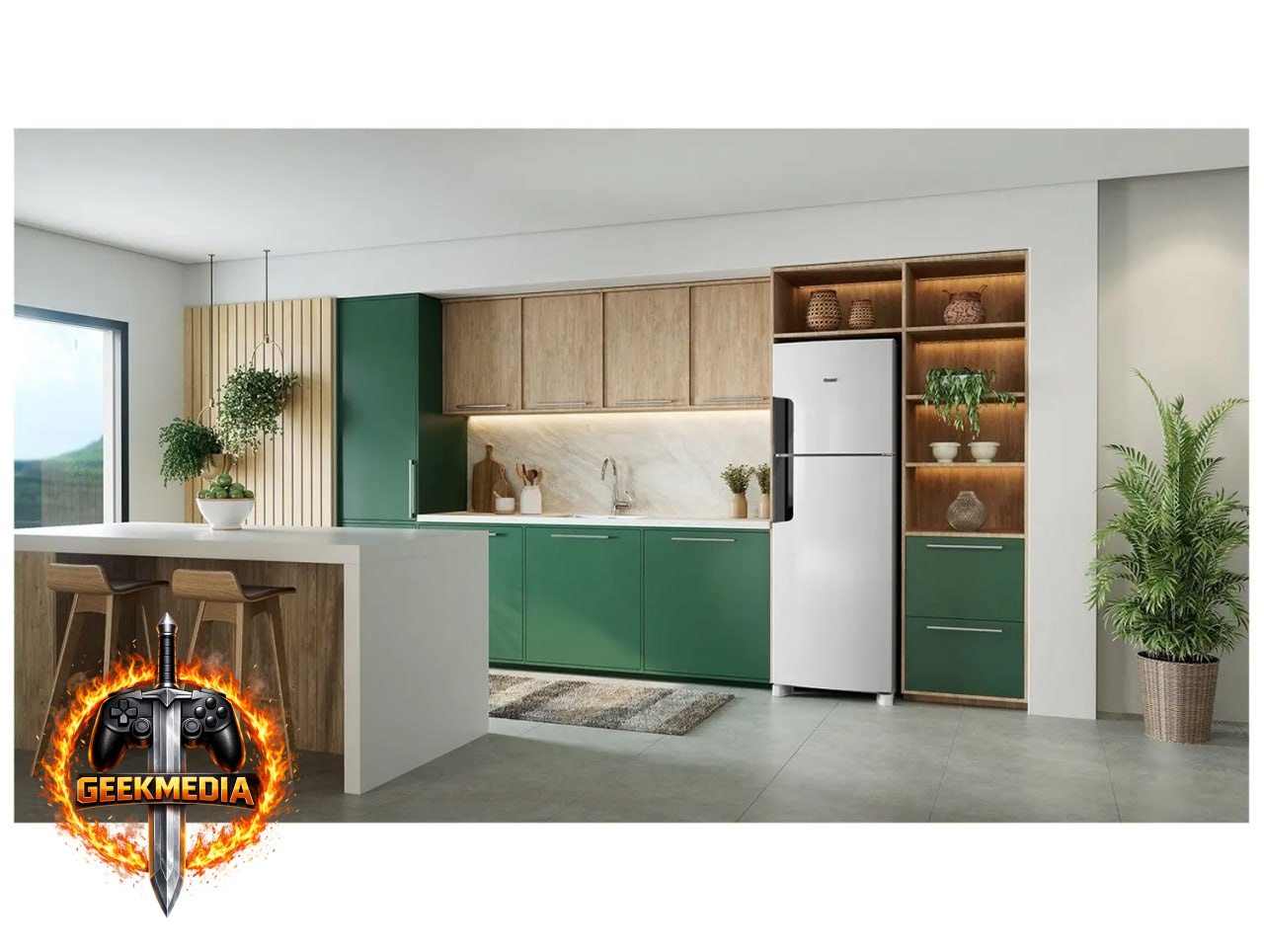 Geladeira Consul Smart Frost Free Duplex Branca 377L