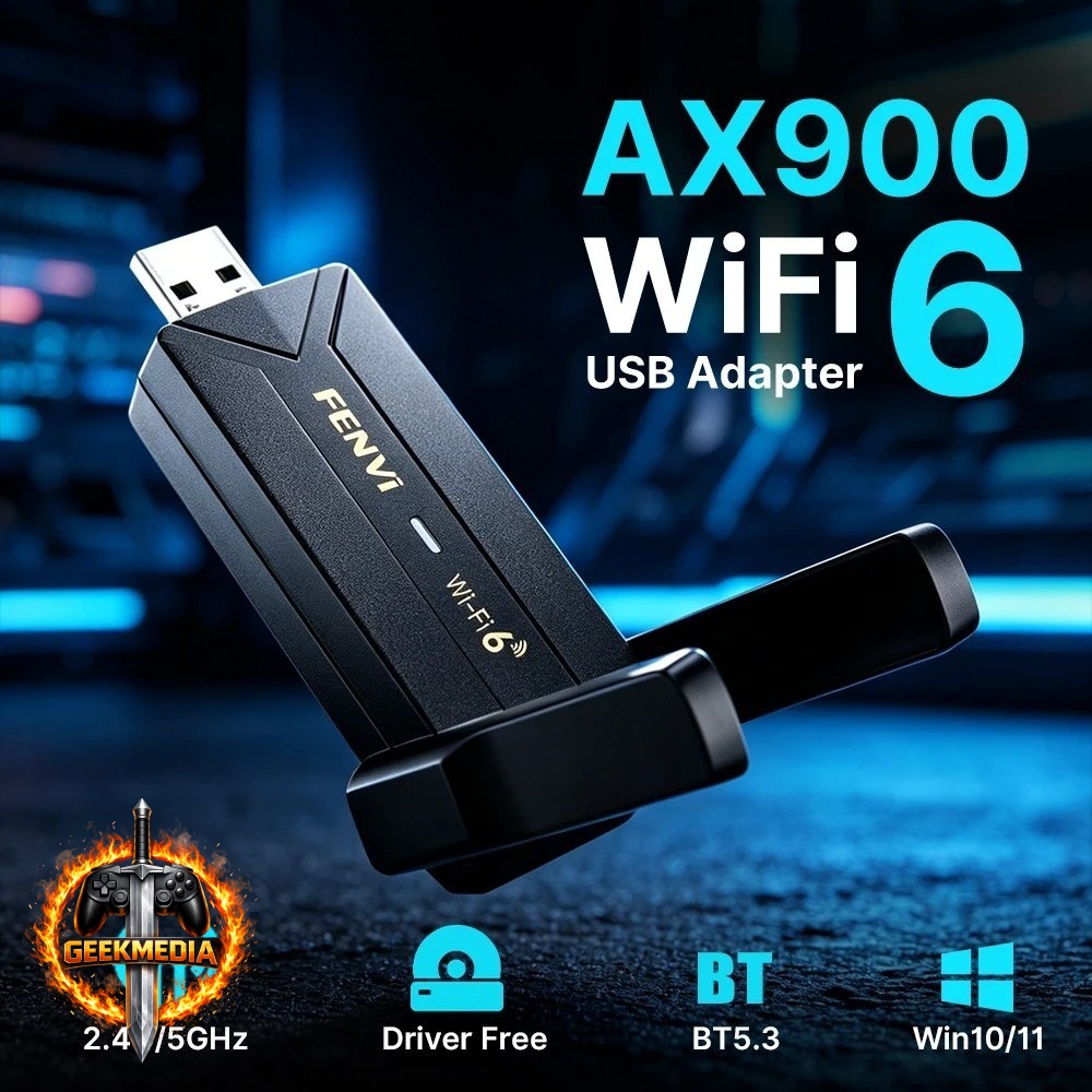 Adaptador USB WiFi 6 AX900 Bluetooth 5.3 Dual Band