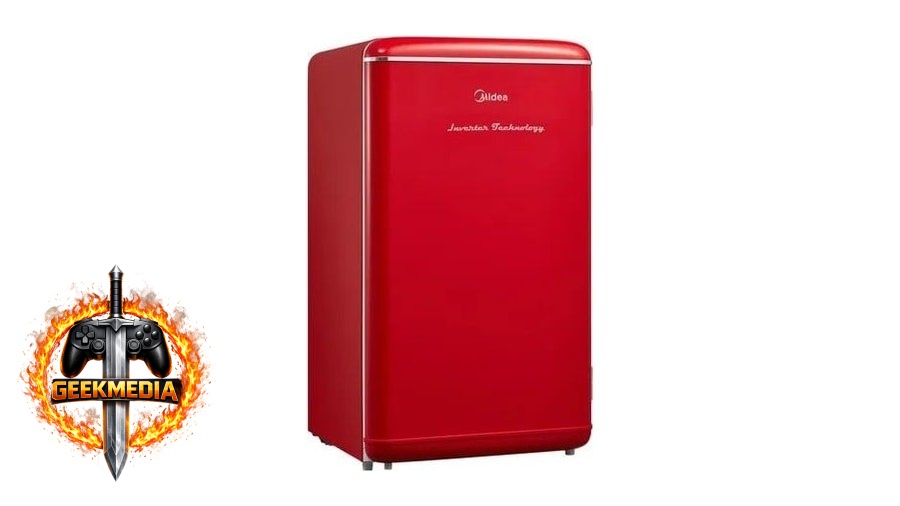 Frigobar Retrô Midea 93L Inverter Bivolt Vermelho