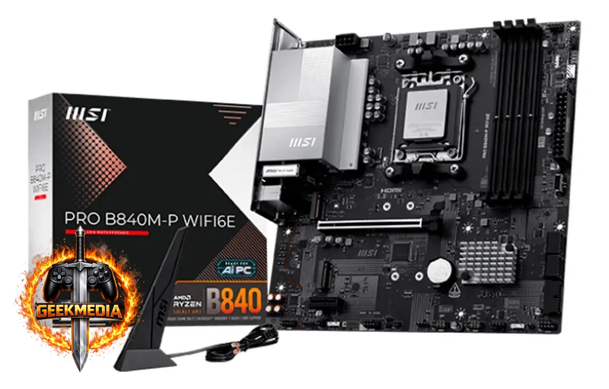 Placa-mãe MSI Pro B840M-P WiFi6E AM5