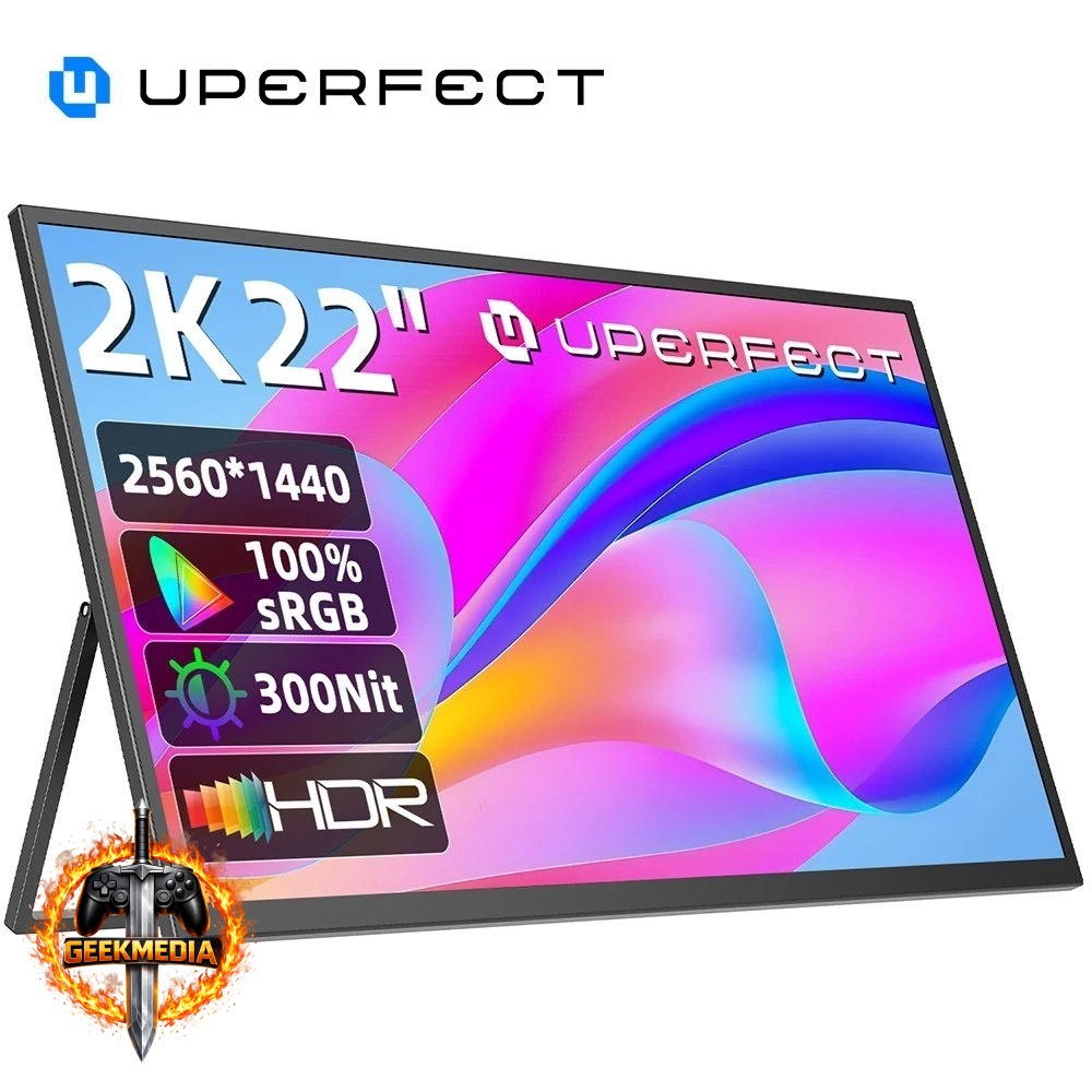 Monitor Portátil UPERFECT 22" 2K QHD 1440P IPS
