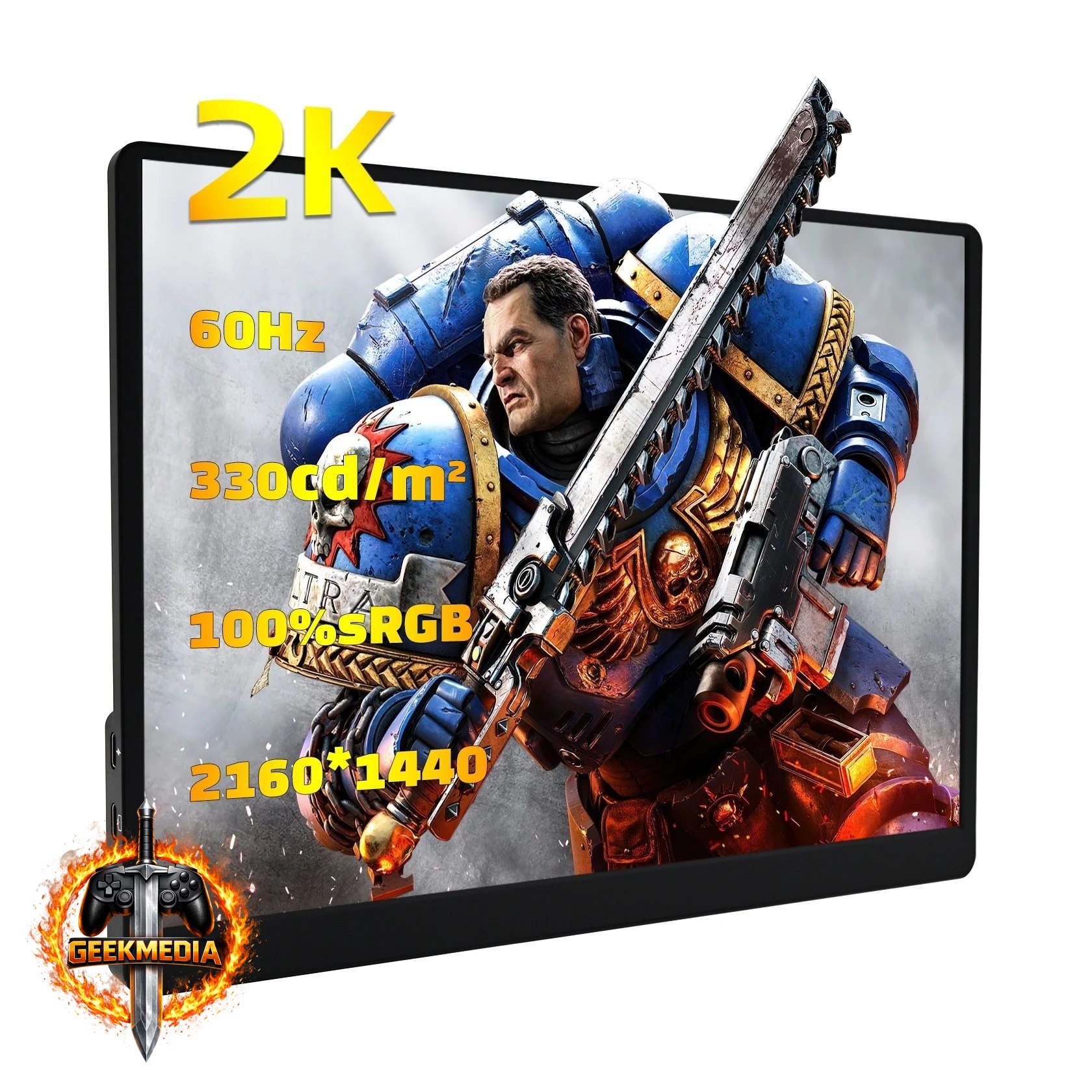 Monitor Portátil IPS ZSUS 2K 14 Polegadas