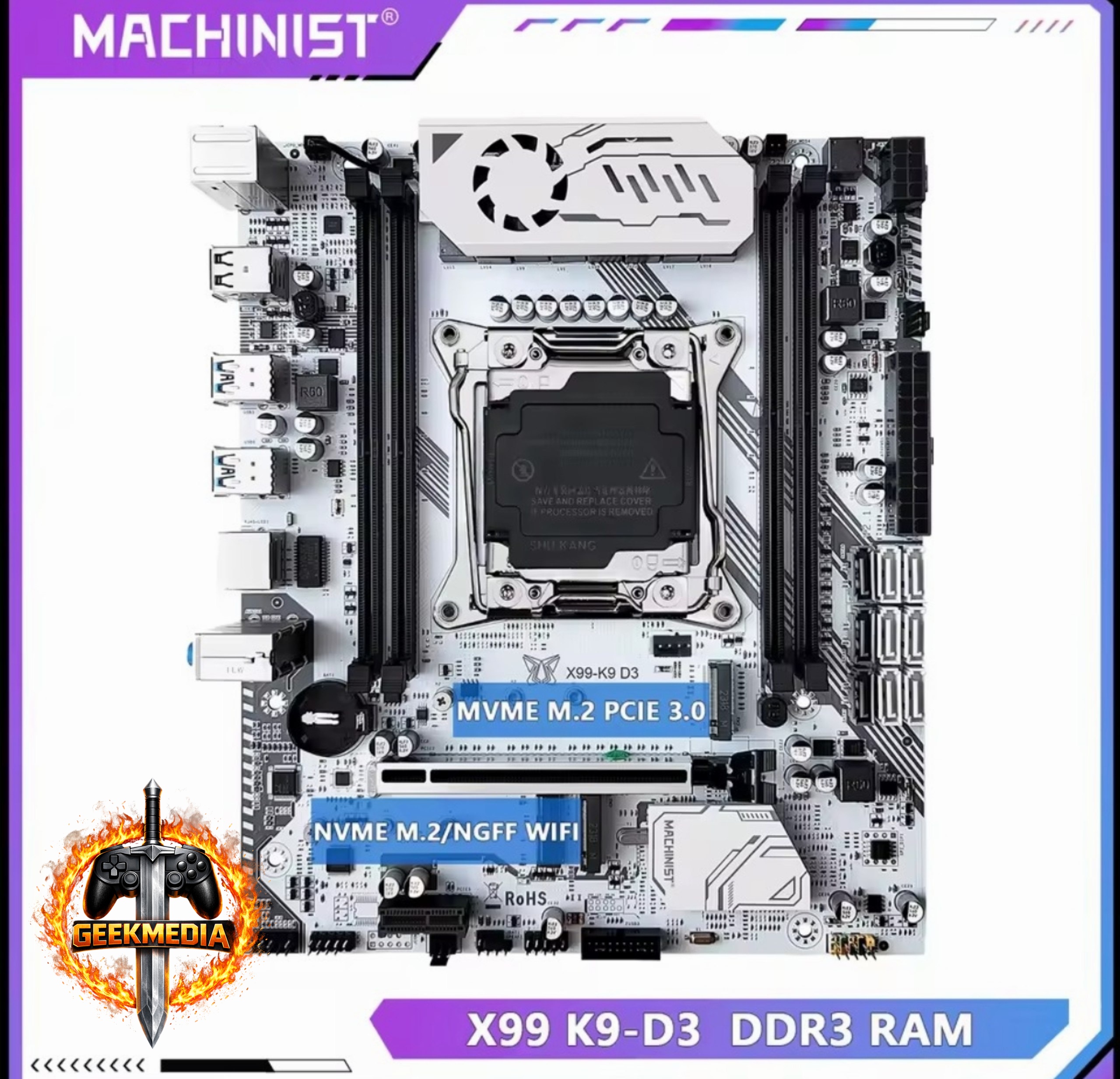 Placa Mãe MACHINIST X99 K9 D3 DDR3 Chipset C612