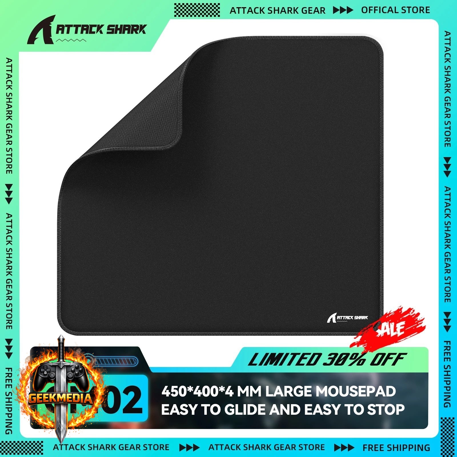 Mousepad Attack Shark CM02 Large eSport Gaming