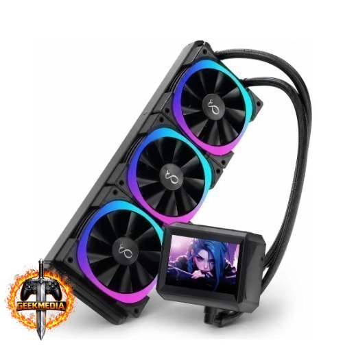 Water Cooler 360mm RGB LCD 3 Fans ARGB