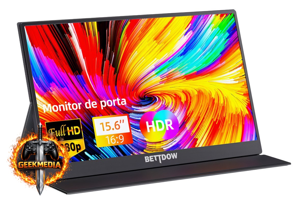 Monitor Portátil Gamer Bettdow 15.6'' Full HD 60Hz IPS