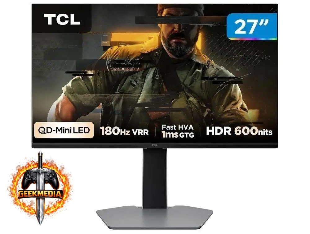 Monitor Gamer TCL 27" QLED Mini LED QHD 180Hz