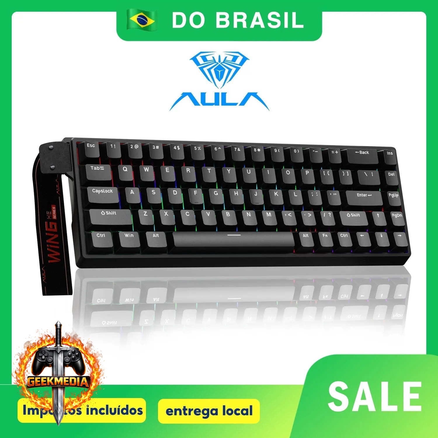 Teclado Magnético Aula WIN 68 HE 68% com Setas