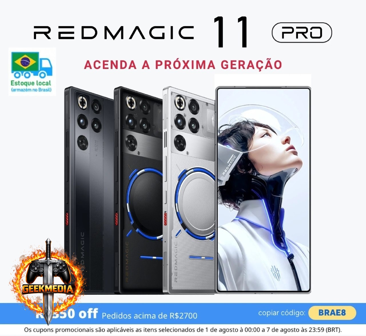 REDMAGIC NX789J 11 Pro Celular Gamer