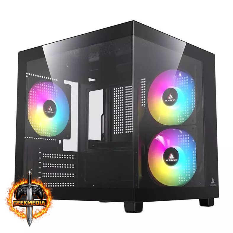 Gabinete Gamer Acegeek Ori Rainbow Mini-Tower