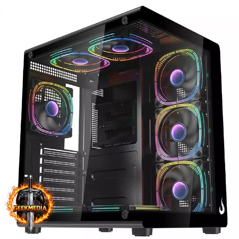 Gabinete Gamer Rise Mode Galaxy Glass X Mid Tower