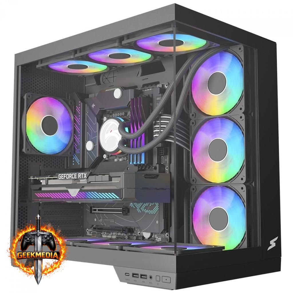 Gabinete Gamer SuperFrame Vhagar ATX Preto
