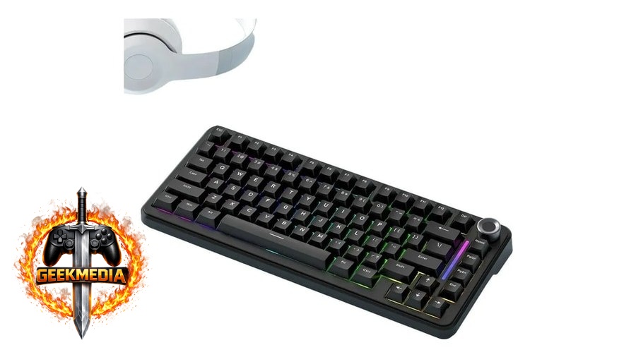 Teclado Mecânico F75 Sem Fio 75% RGB