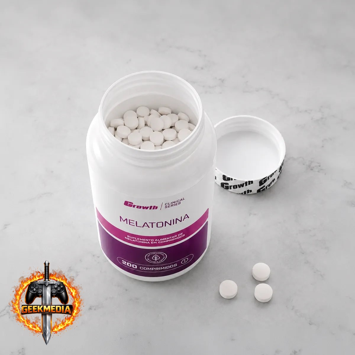 Melatonina 0.21mg 200 Comprimidos Growth Supplements
