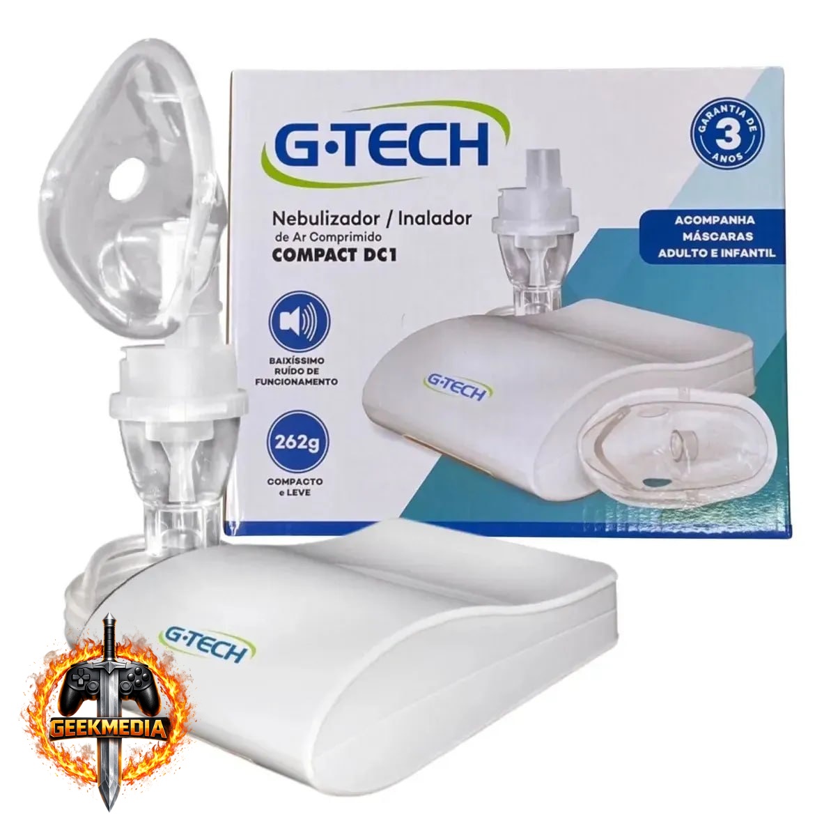 Nebulizador Compressor G-tech Compact DC1