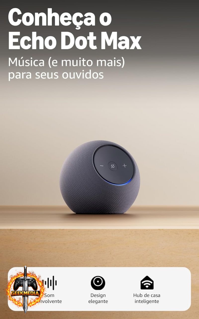 Amazon Echo Dot Max - Smart Speaker Alexa - Grafite