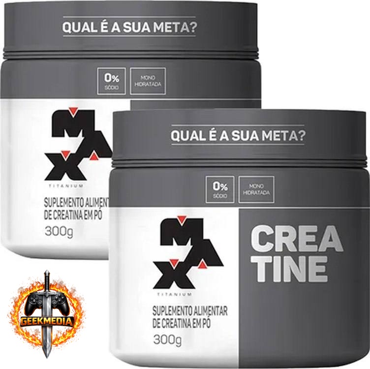 Combo 2x Creatina Monohidratada 300g Pó
