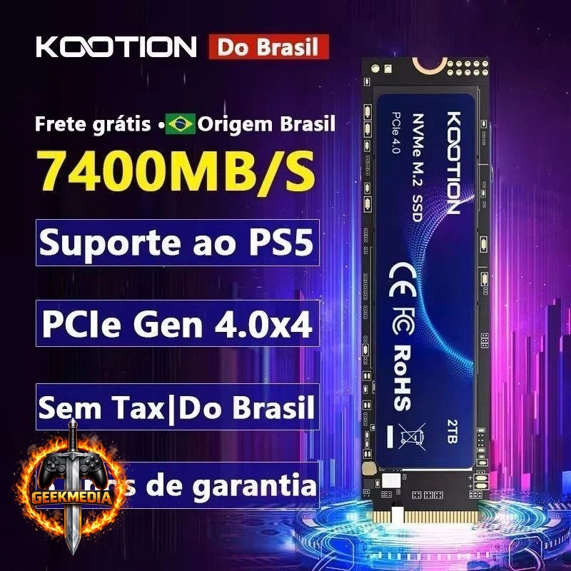 SSD NVMe Kootion 1TB 7200MB/s