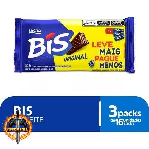 Chocolate Bis Ao Leite Tripack